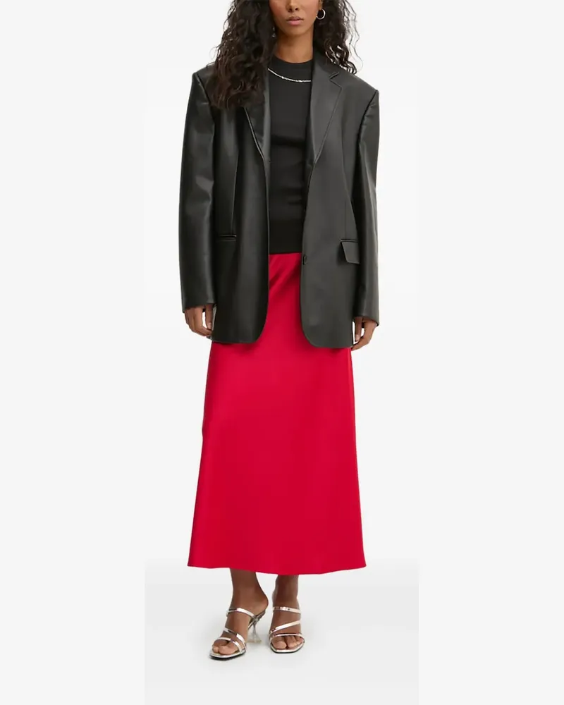 HUGO BOSS Midirock in A-Linie - Rot Rot
