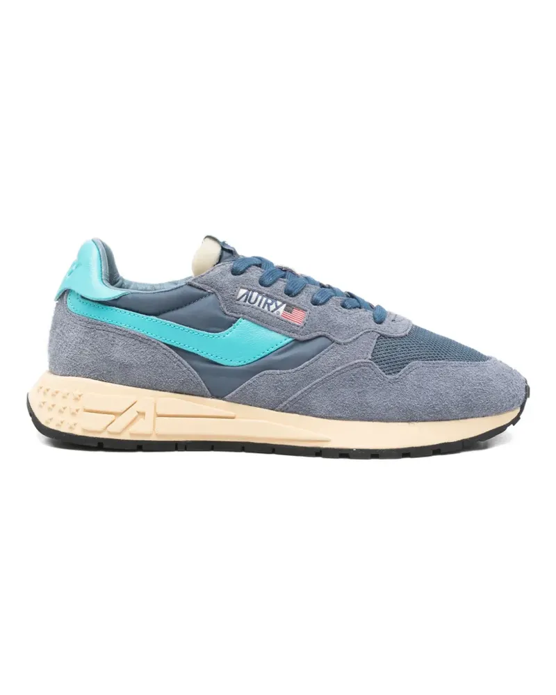 AUTRY leather panelled sneakers - Blau Blau