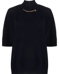 Stella McCartney Bluse mit Stehkragen Blau