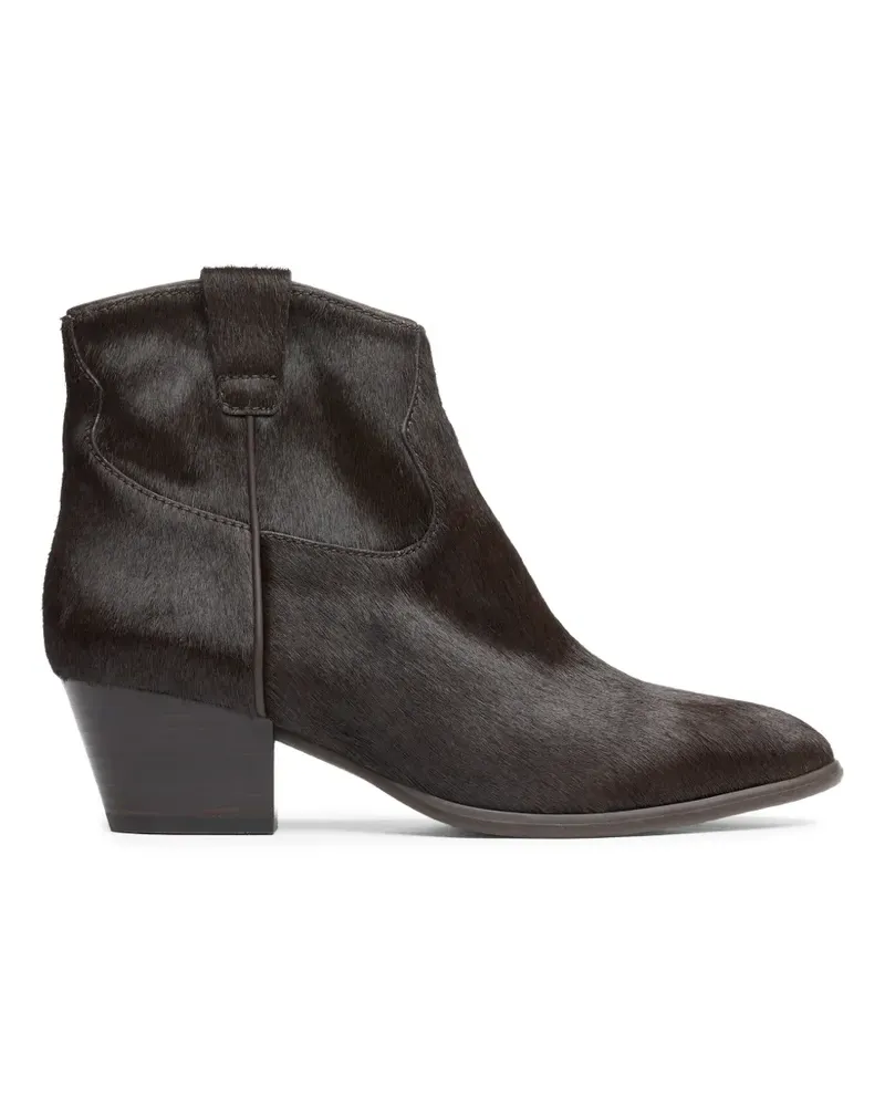 ash Fame Stiefeletten mit Pony-Effekt - Braun Braun