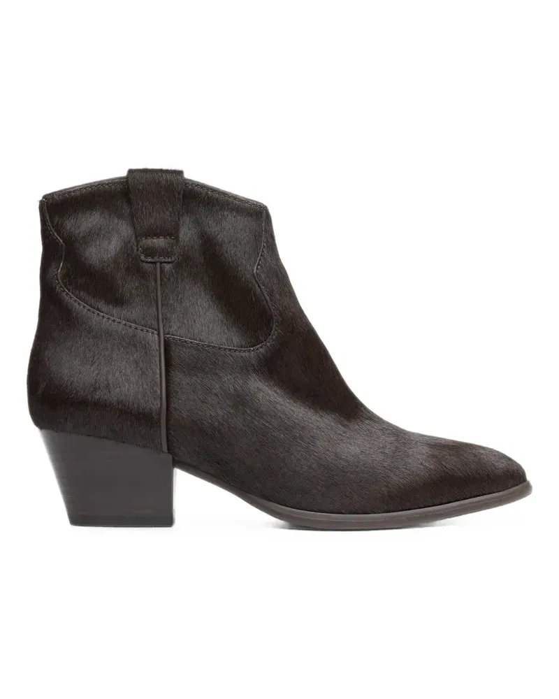 ash Fame pony-skin effect ankle boots - Braun Braun
