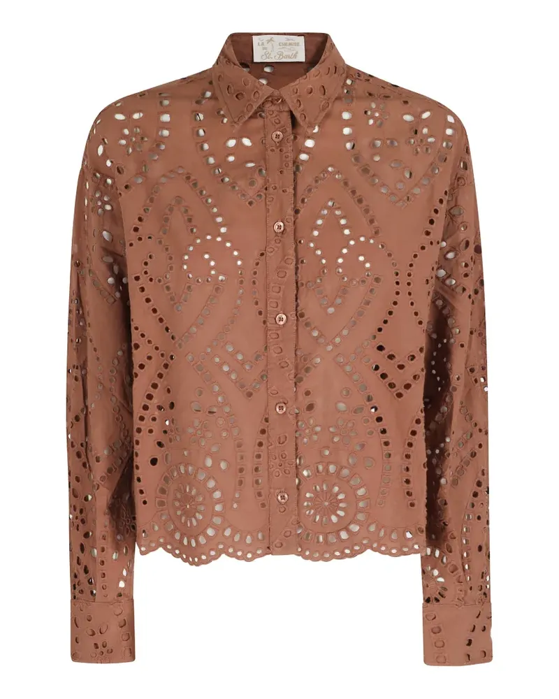MC2 Saint Barth Oriane broderie anglaise shirt - Braun Braun