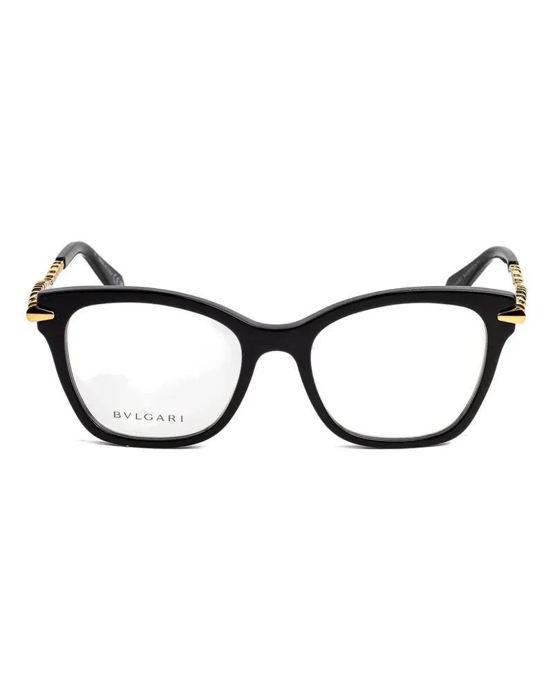 Bulgari Serpenti cat-eye glasses - Schwarz Schwarz