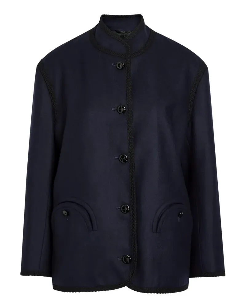 Blazé Milano Jacke mit Flechtbesatz - Blau Blau