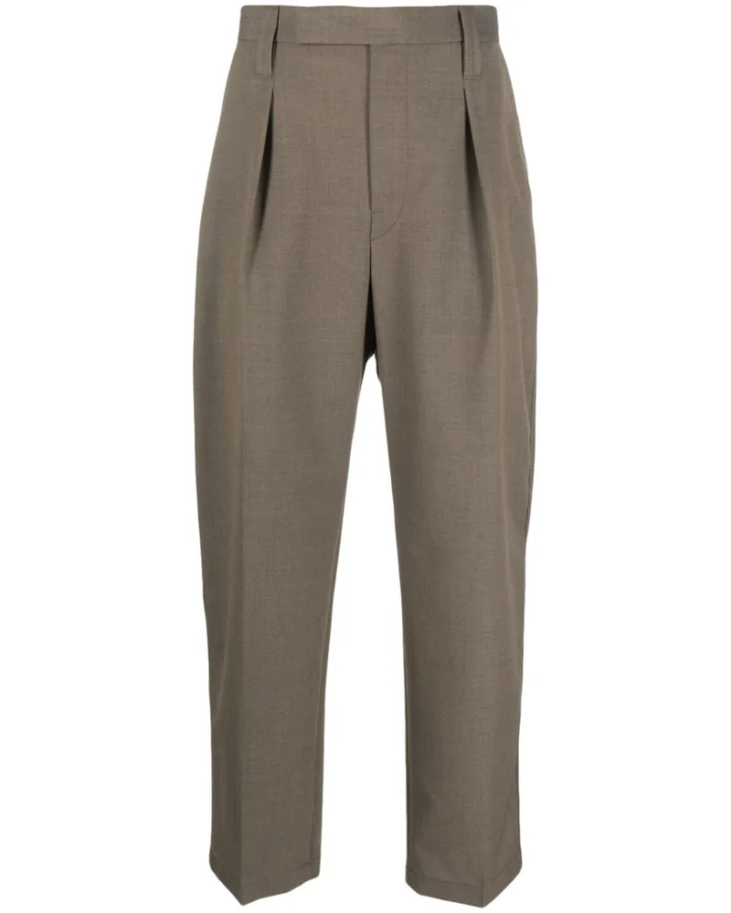 Christophe Lemaire Hose mit Bundfalten Grau