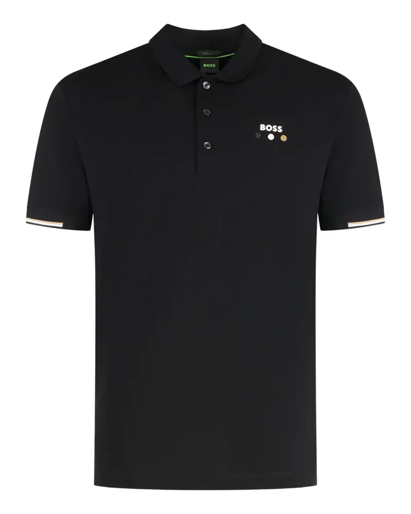 HUGO BOSS Poloshirt aus Piqué - Schwarz Schwarz