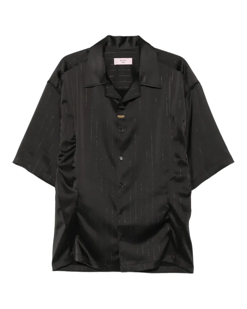 Martine Rose striped short-sleeve shirt - Schwarz Schwarz