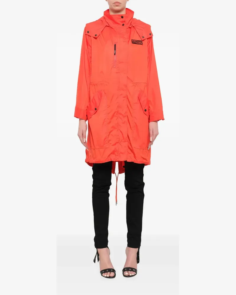 Kenzo Regenmantel im Oversized-Look - Orange Orange