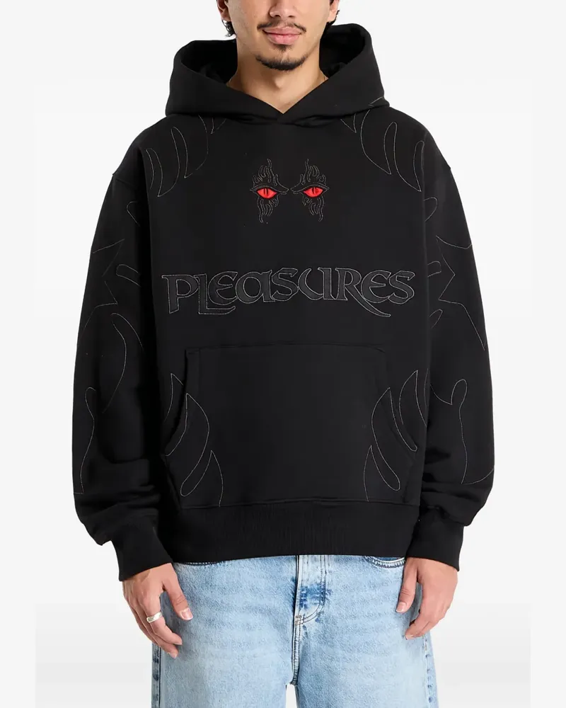 PLEASURES Afterlife embroidered hoodie - Schwarz Schwarz