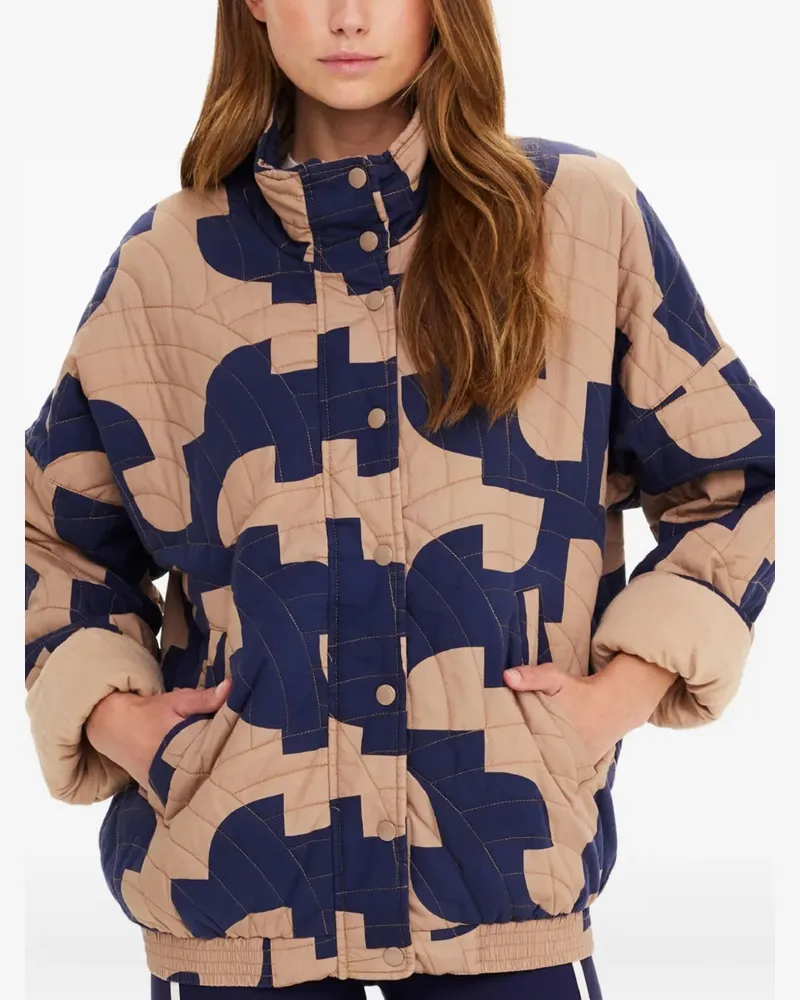 The Upside Gesteppte Mirage Carmen Jacke - Nude Nude