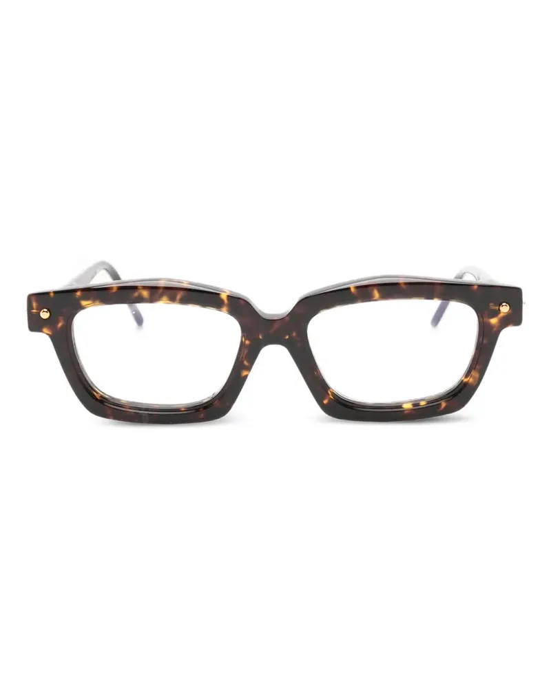 KUBORAUM Brille mit eckigem Gestell - Braun Braun