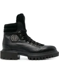 Philipp Plein Knöchelhohe Schnürstiefel Schwarz