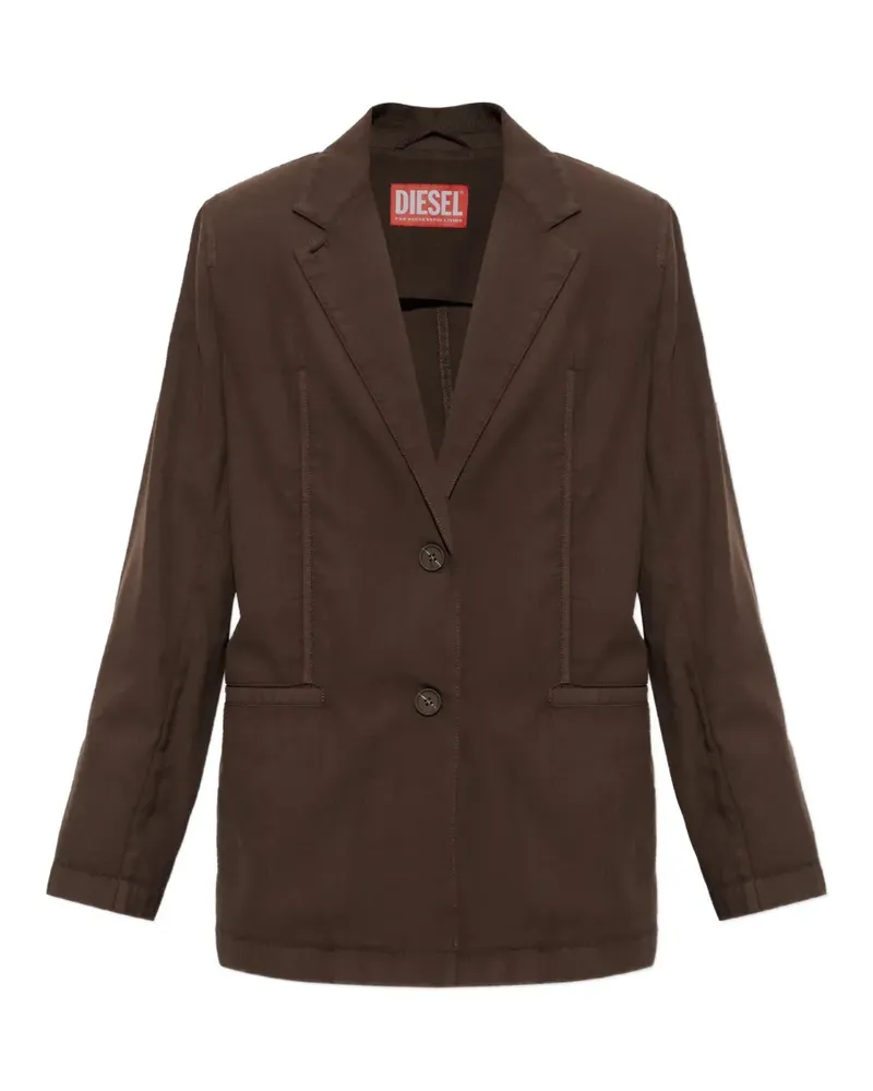 Diesel button-fastening blazer - Braun Braun