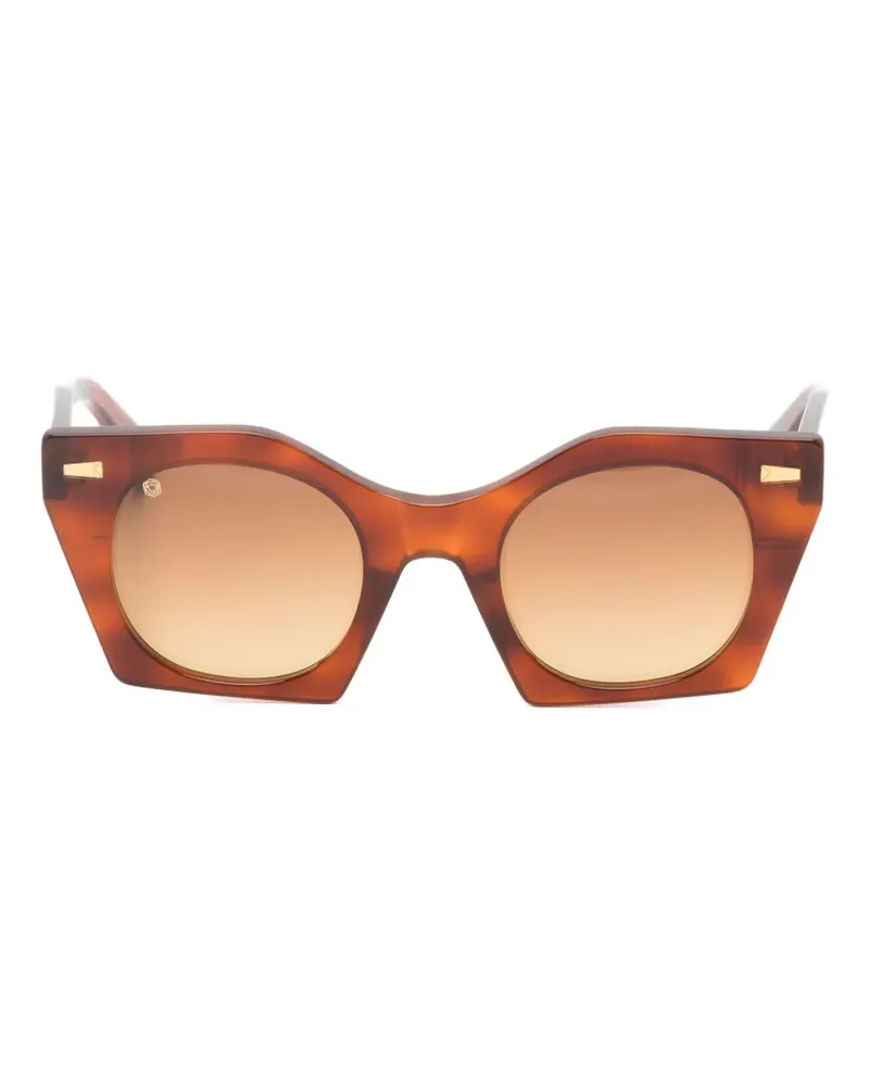 Kyme Ottavia geometric-frame sunglasses - Braun Braun