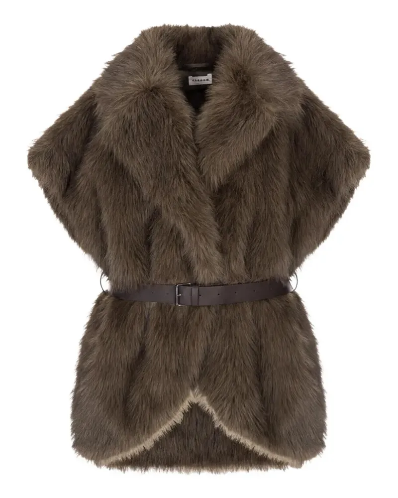 P.A.R.O.S.H. belted gilet - Braun Braun