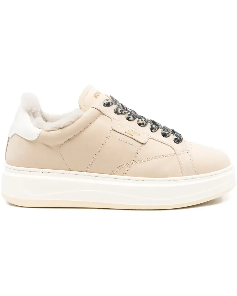 Woolrich Sneakers mit Shearling - Nude Nude