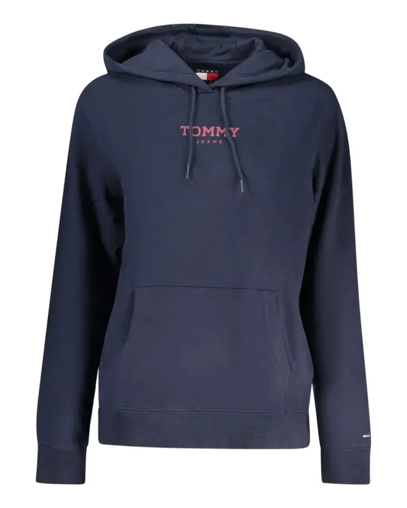 Tommy Hilfiger logo-print hoodie - Blau Blau