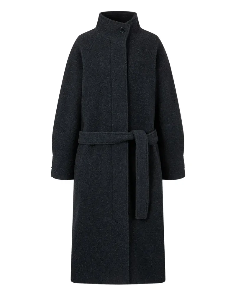 STUDIO TOMBOY High Collar Belted Coat - Grau Grau