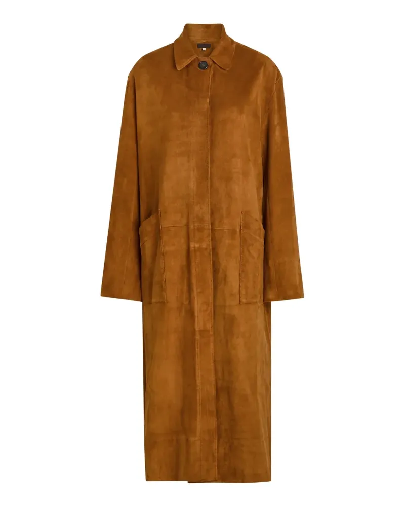 Stouls Corleone Trenchcoat aus Wildleder - Braun Braun