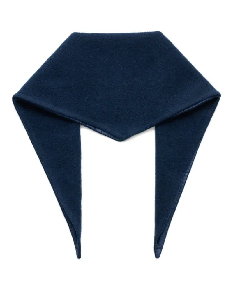 Rier triangle virgin wool scarf - Blau Blau