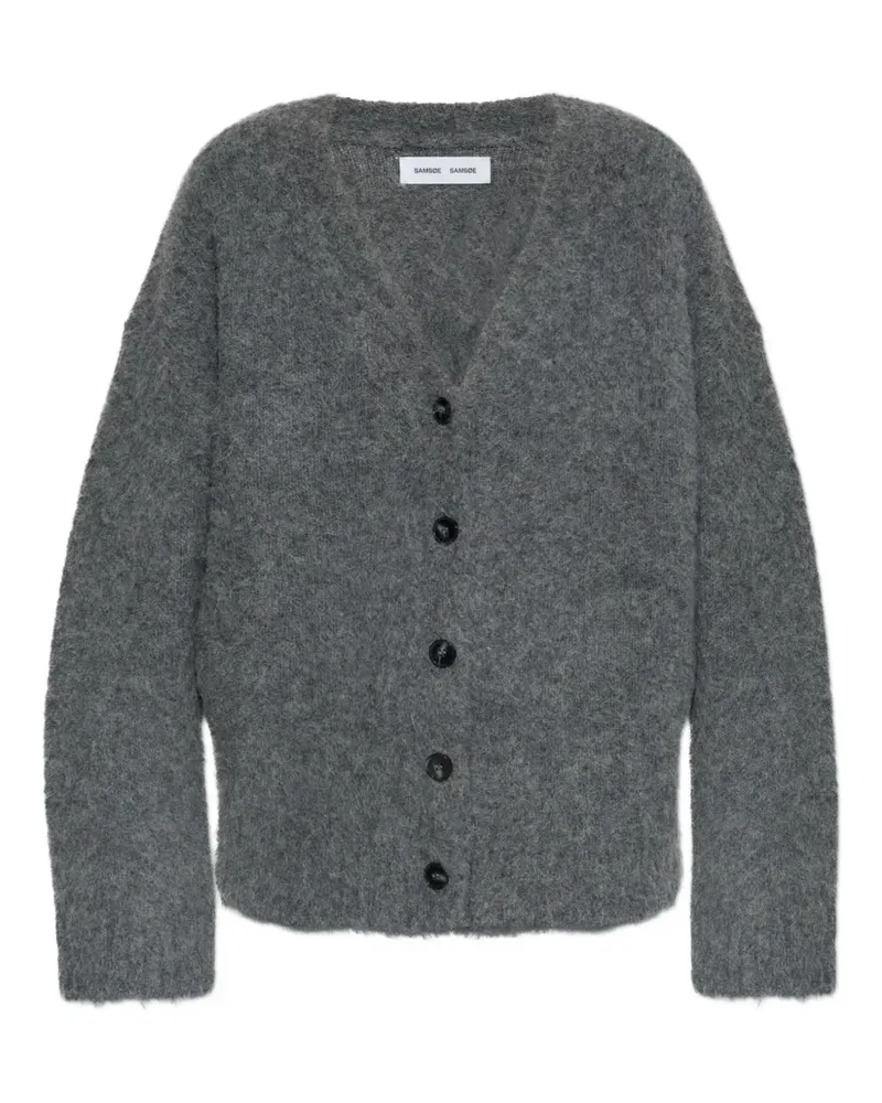 Samsøe & Samsøe alpaca wool button cardigan - Grau Grau