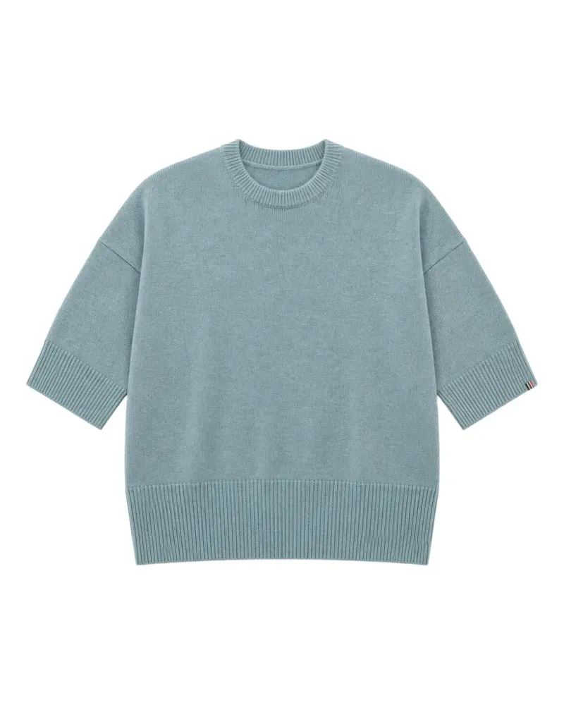 extreme cashmere n°433 Sassie short-sleeve sweater - Blau Blau