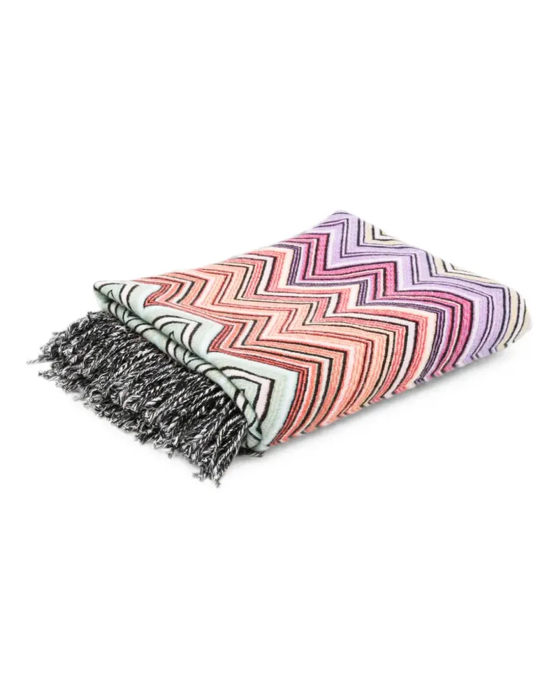 Missoni Home Perseo Überwurf mit Zickzackmuster - Rot Rot