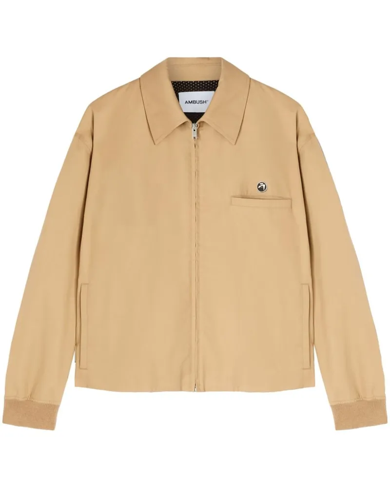 AMBUSH Jacke mit Logo-Applikation - Braun Braun