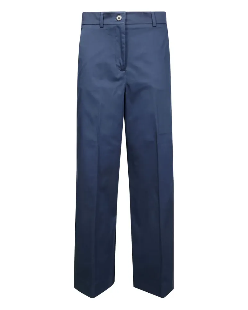 Max Mara Hose mit geradem Bein - Blau Blau