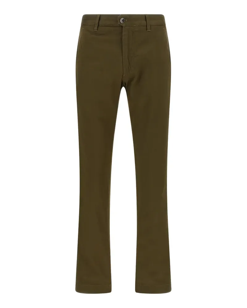 Incotex Gerade Hose mit Logo-Patch - Grün Grün