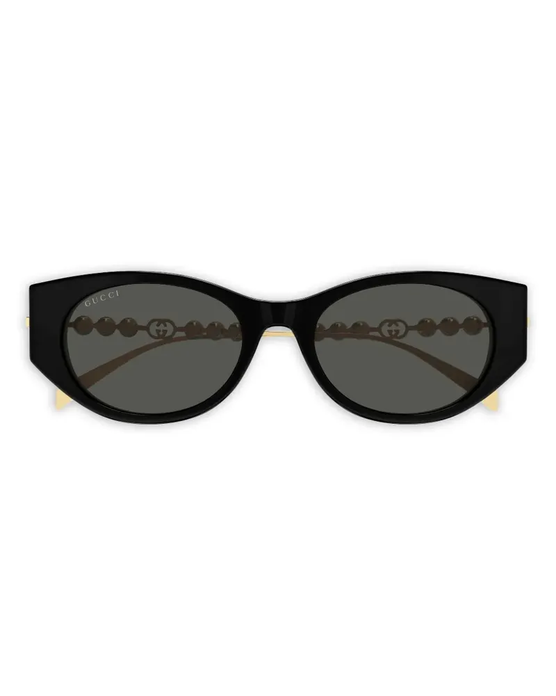 Gucci GG1970SA Cat-Eye-Sonnenbrille mit Perlen - Schwarz Schwarz