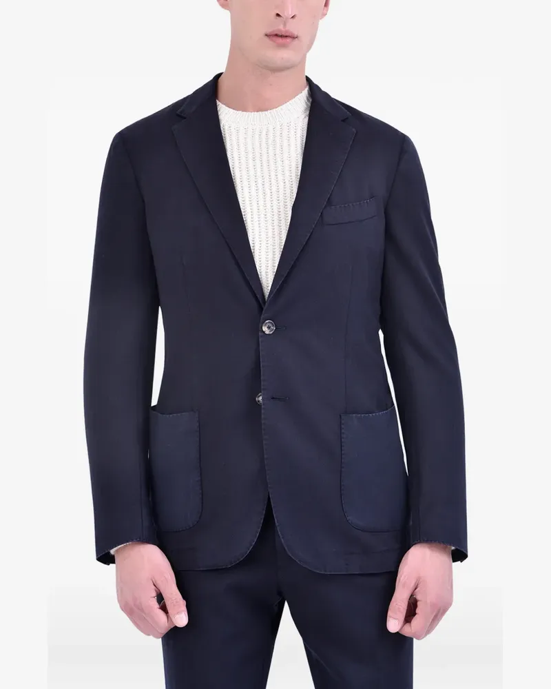 Dell'oglio Anzug aus Wolle - Blau Blau