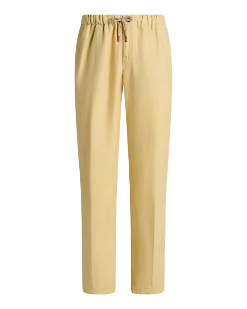 Kiton Straight-Leg-Hose mit Kordelzug - Gelb Gelb