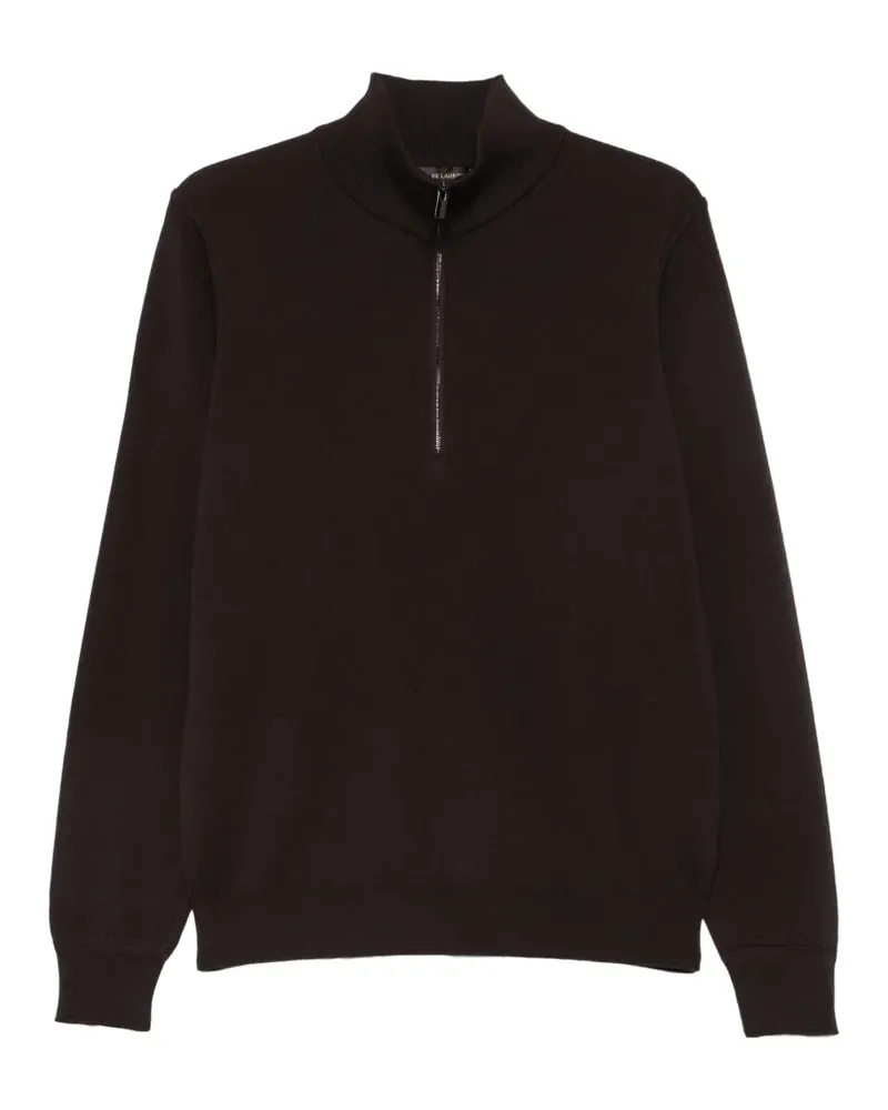 Filippo de Laurentiis Pullover mit kurzem Reißverschluss - Braun Braun
