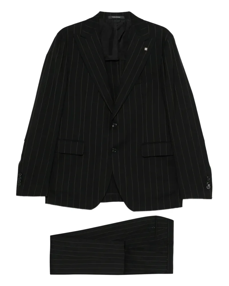 Tagliatore pinstripe suit - Schwarz Schwarz