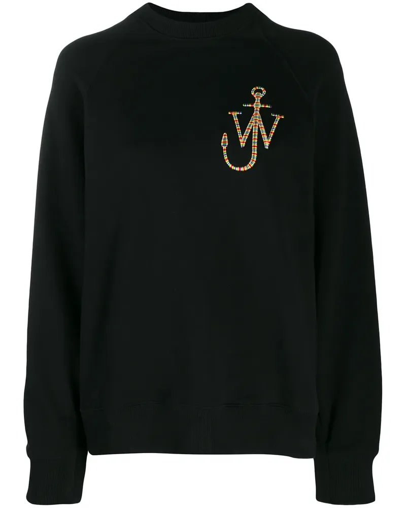 J.W.Anderson Sweatshirt mit Logo-Stickerei - Schwarz Schwarz