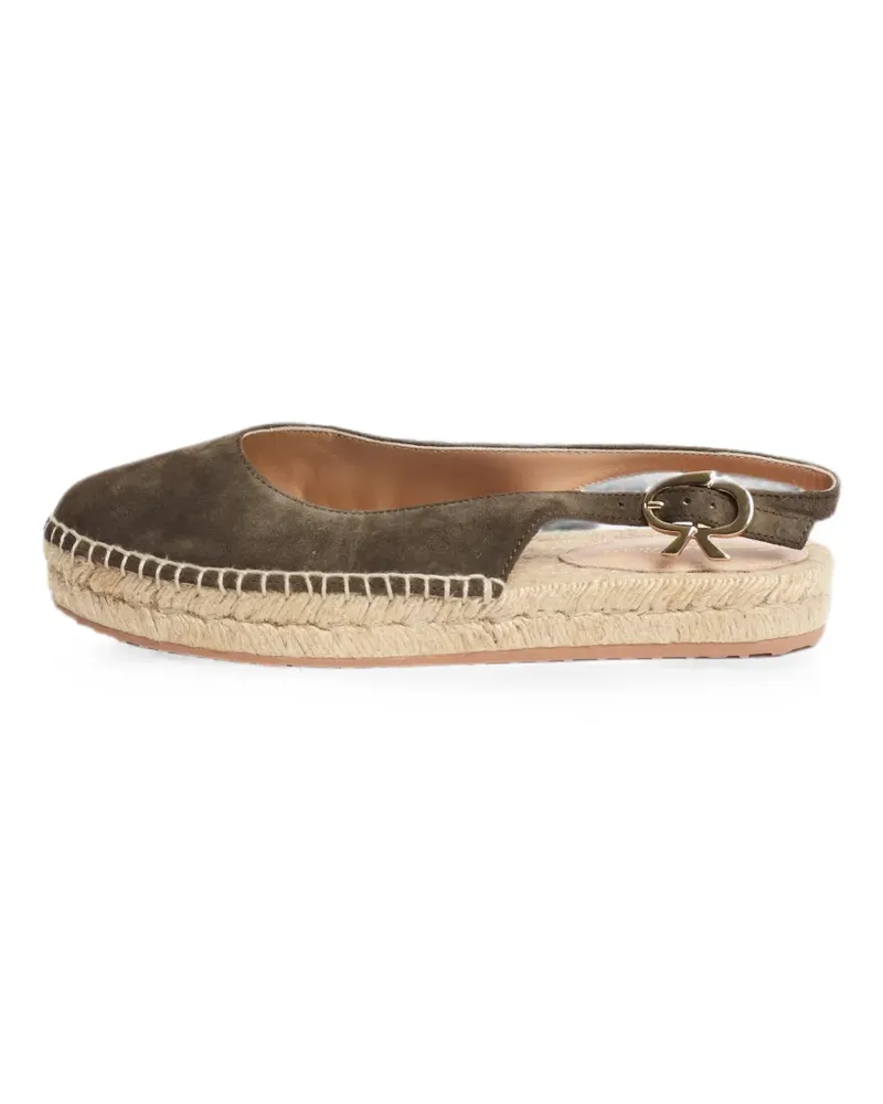 Gianvito Rossi Paz buckle-fastening espadrilles - Grün Grün