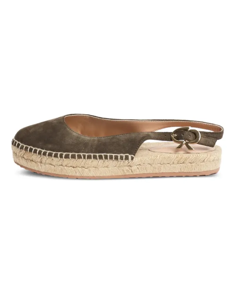 Gianvito Rossi Paz Espadrilles mit Schnallen - Grün Grün