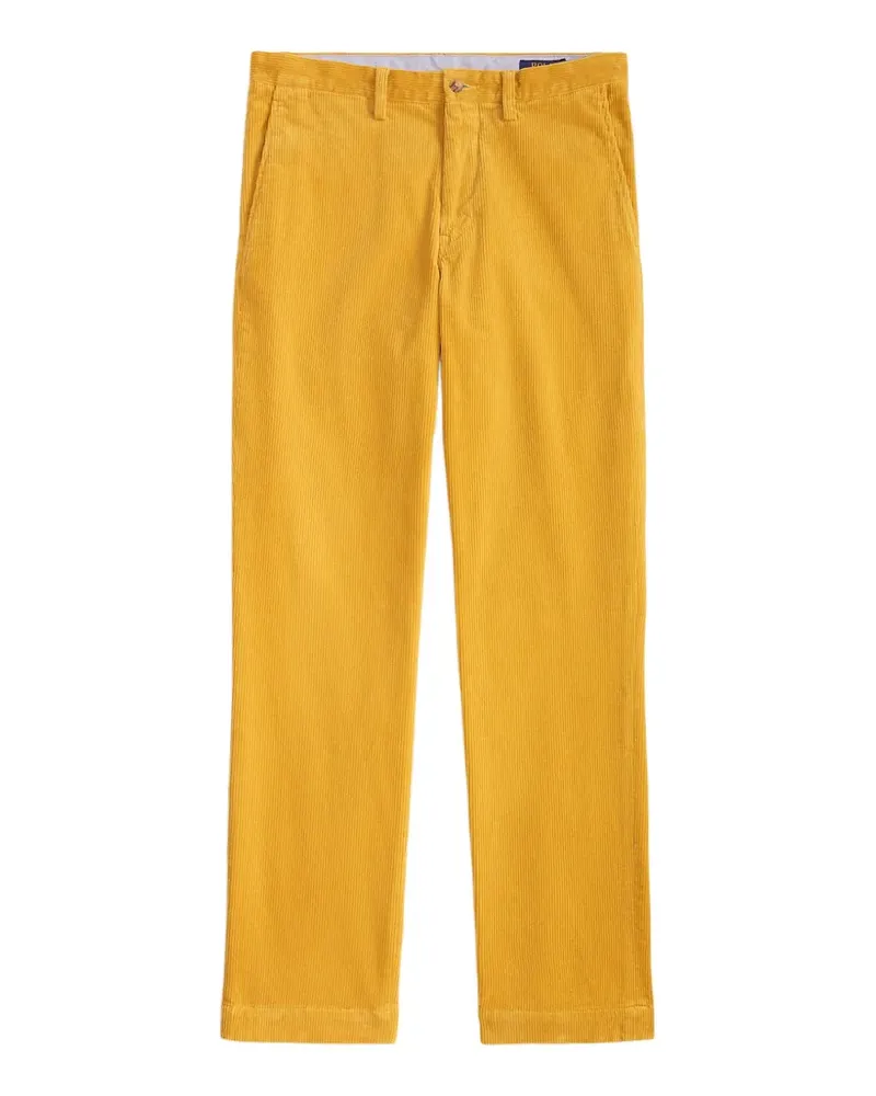 Ralph Lauren Straight Fit Hose aus Cord - Gelb Gelb