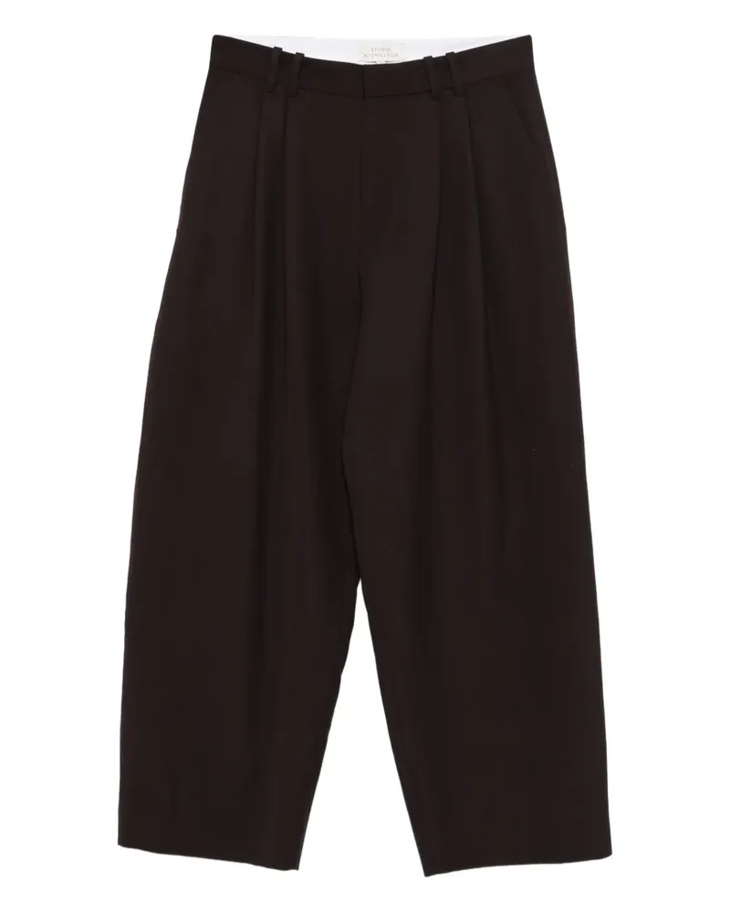 Studio Nicholson Plissierte Hose - Braun Braun