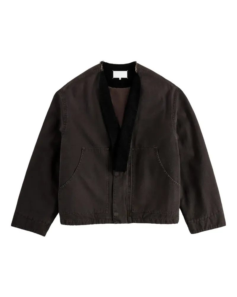 Maison Margiela Jacke mit abnehmbarem Kragen - Braun Braun