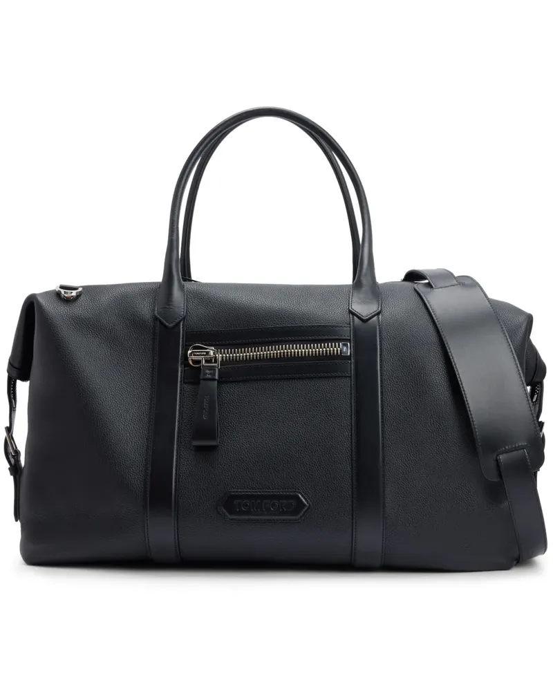Tom Ford Reisetasche aus Leder - Schwarz Schwarz