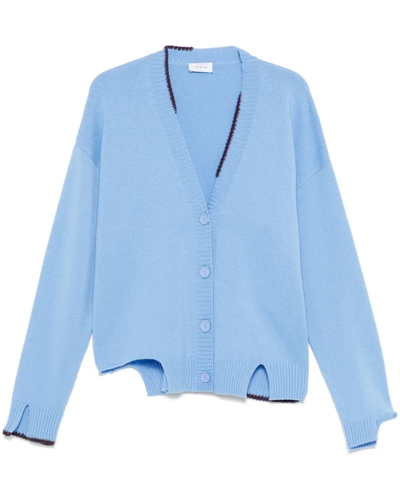 OFF-WHITE Cardigan mit Cut-Outs - Blau Blau