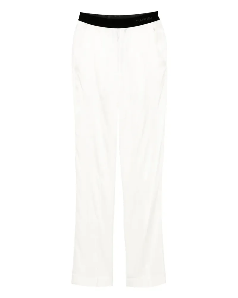 Tom Ford Hose aus Satin - Weiß Weiß