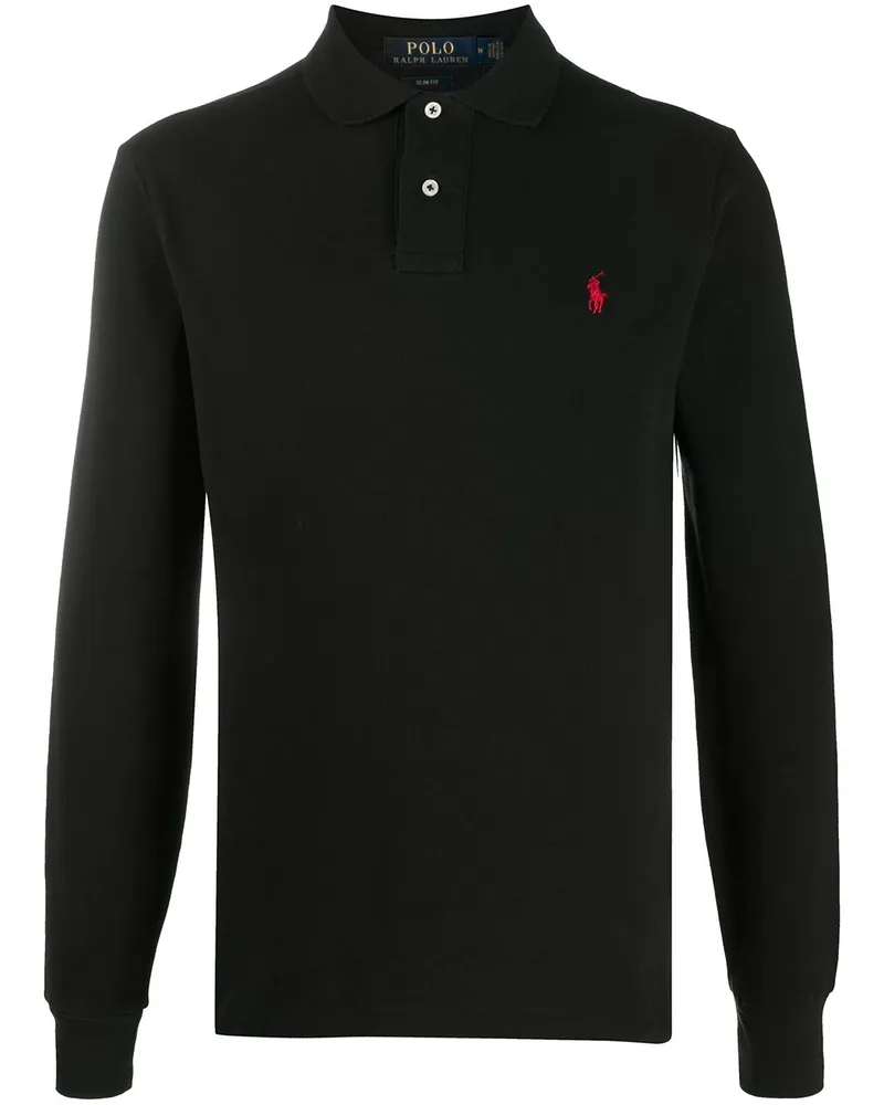 Ralph Lauren Poloshirt mit Logo-Stickerei - Schwarz Schwarz