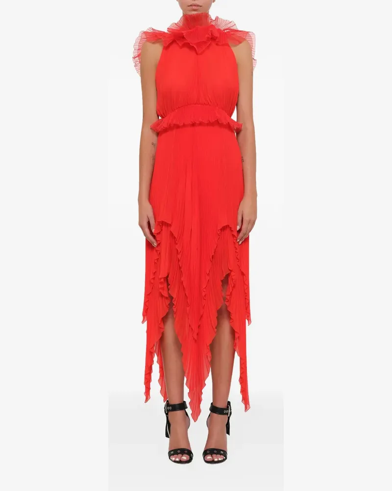 Givenchy Pod ruffled pleated dress - Rot Rot