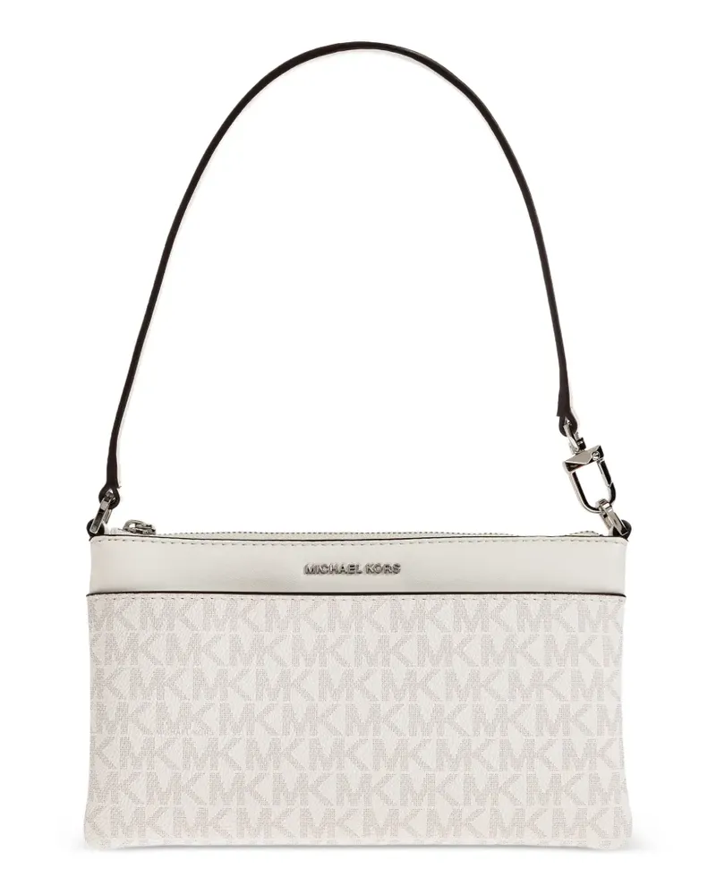 Michael Kors Jet Set Schultertasche mit Logo - Weiß Weiß