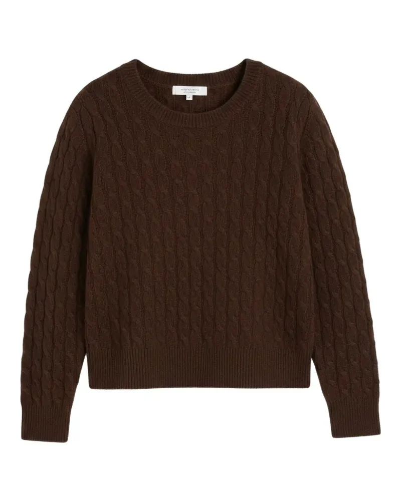 Chinti & Parker Kaschmirpullover mit Zopfmuster - Braun Braun