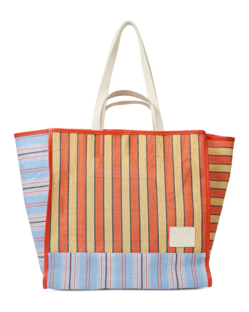 Paul Smith blue and red 'Pool Smith Stripe' tote bag - Rot Rot