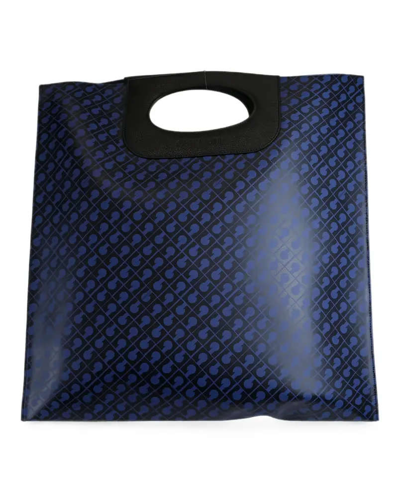 Gherardini Shopper mit Logo-Print - Blau Blau